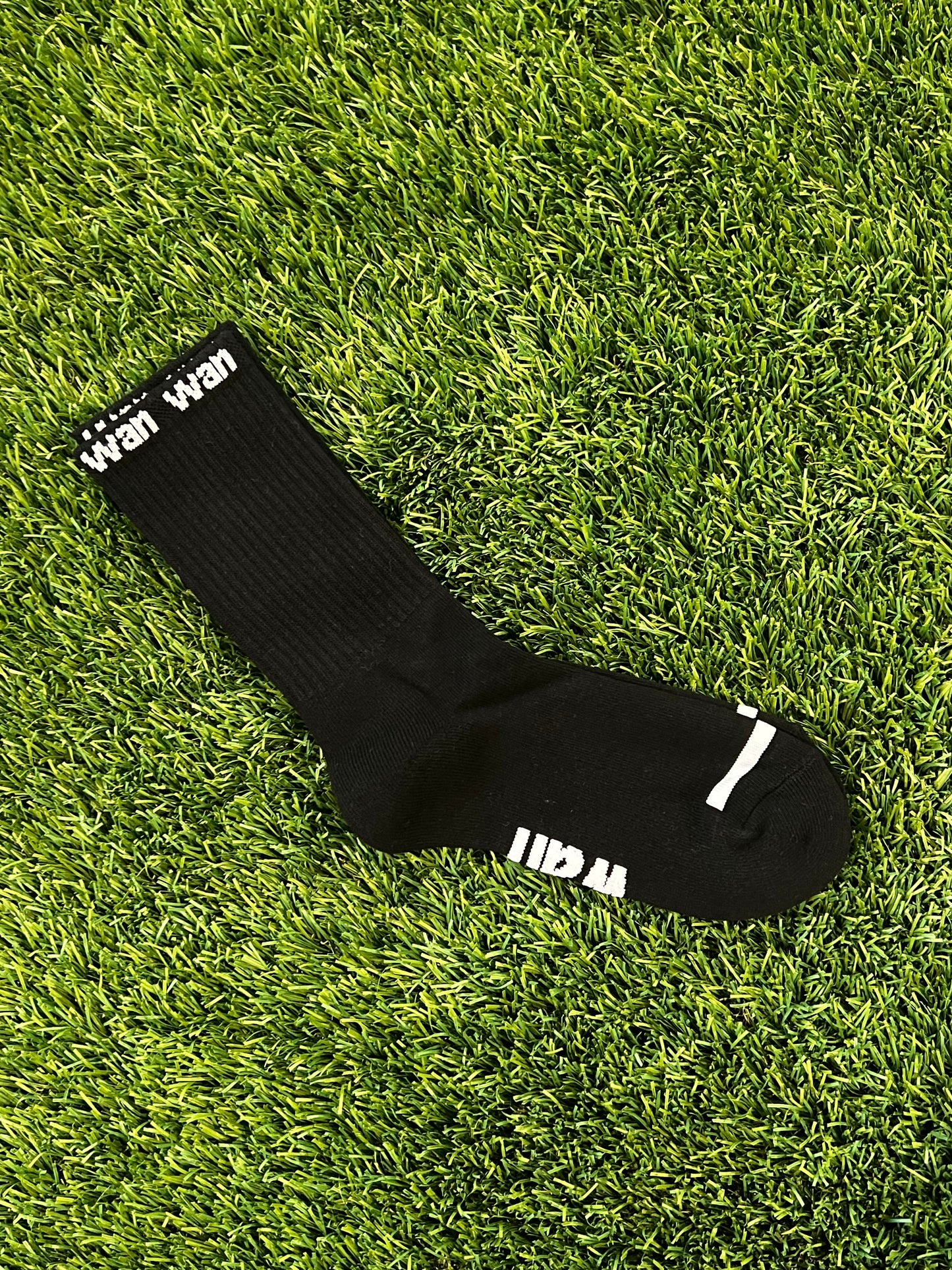 BLACK WAN CREW SOCK