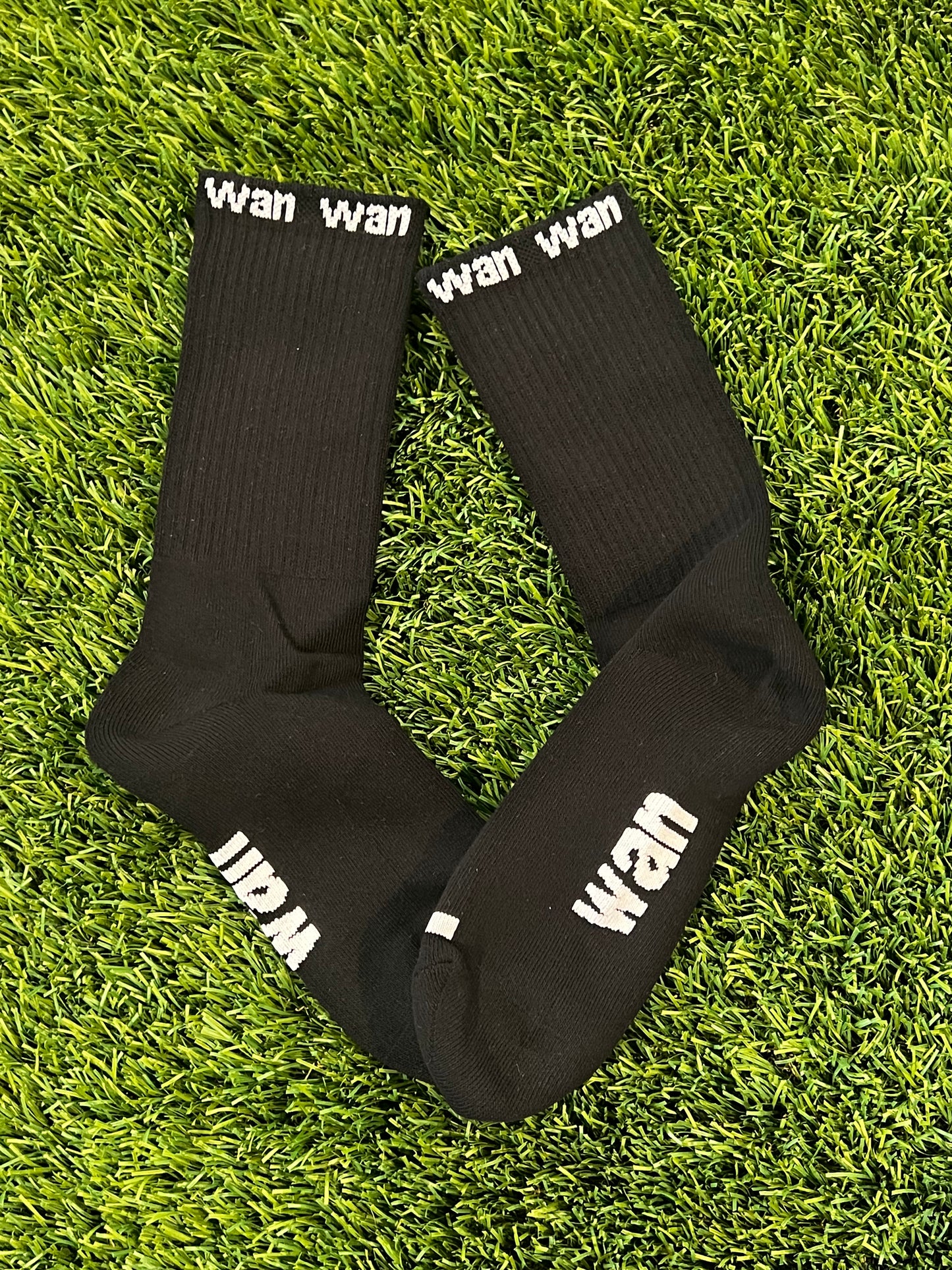 BLACK WAN CREW SOCK