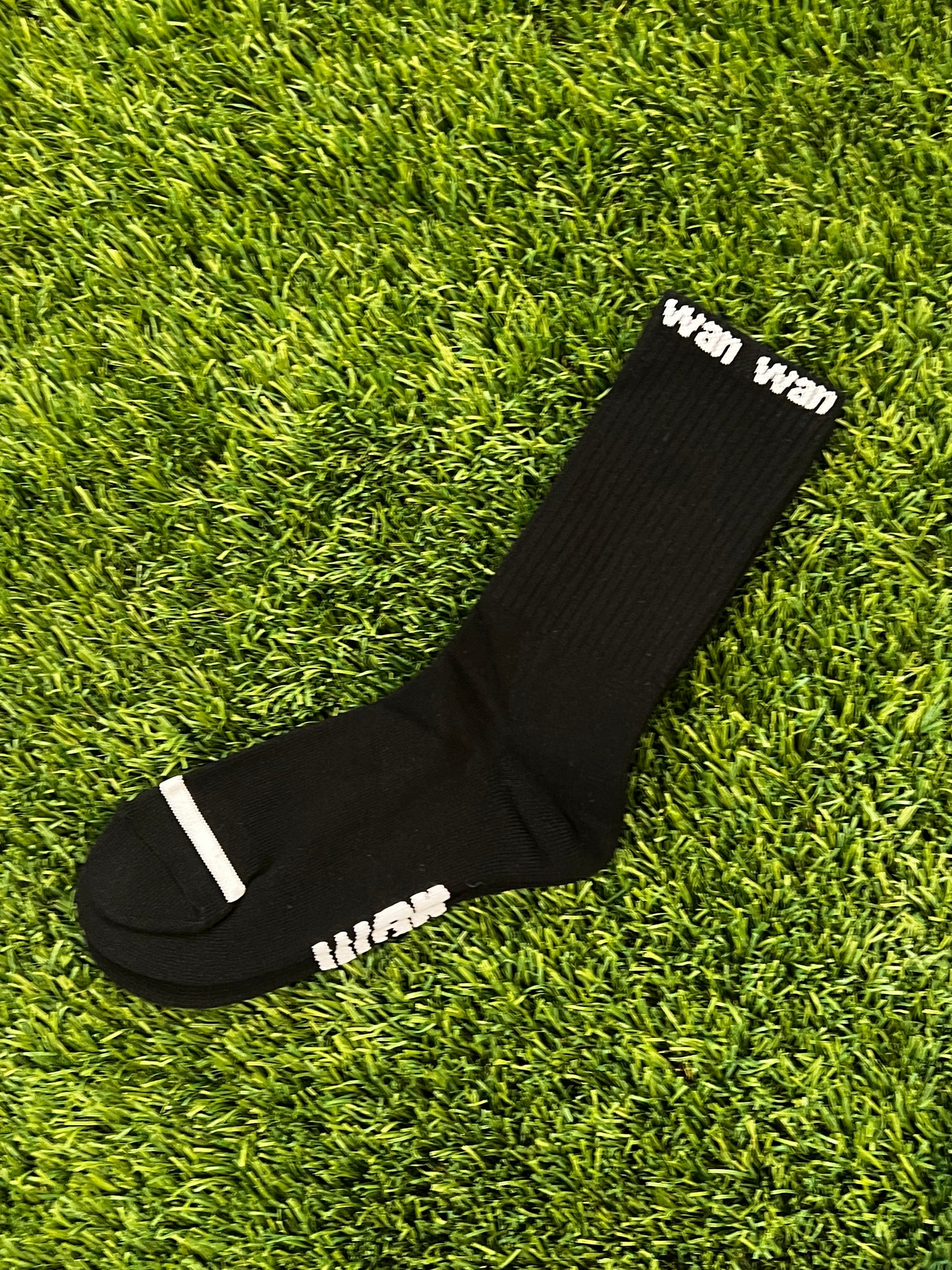 BLACK WAN CREW SOCK