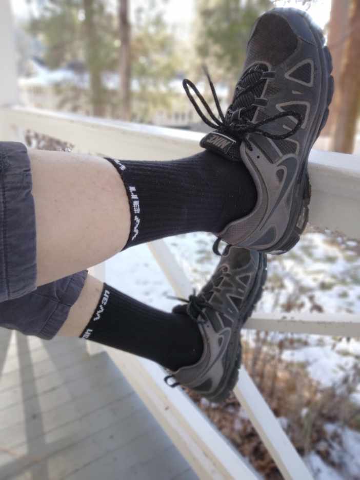 BLACK WAN CREW SOCK